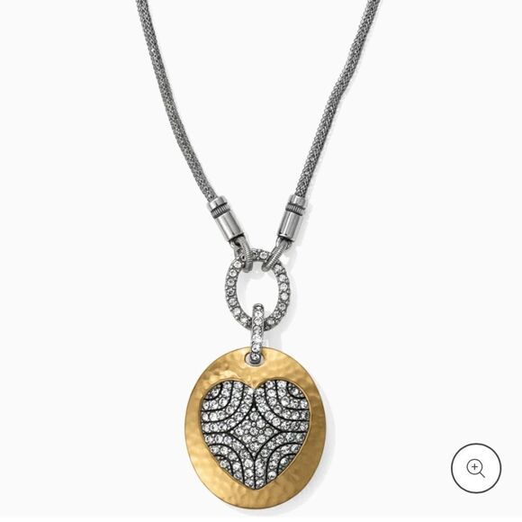 Brighton Anatolia Heart Reversible Long Necklace NWT - Picture 1 of 9